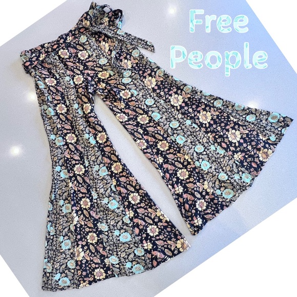 Free People Pants - Free People Bali Sultry Boho Flare Pant Sz Large **NWT
